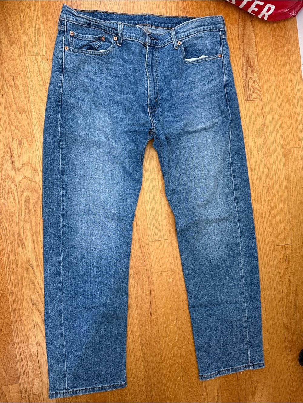 Levi's Men's Medium Blue Straight Leg Jeans